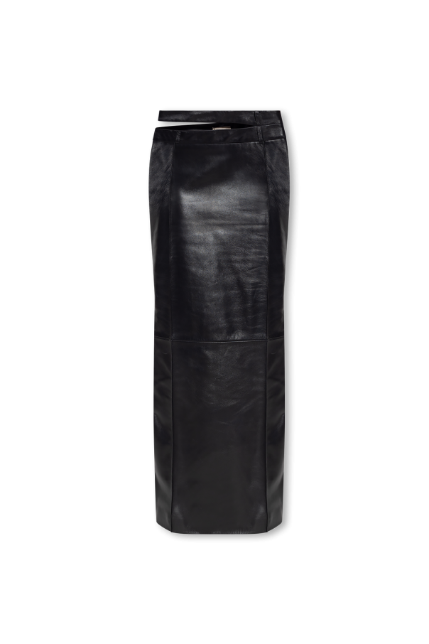 Black ‘Apart’ leather skirt The Mannei Vitkac GB